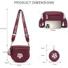 image:imageNCAA Bum Bags for Women Crossbody amp Small Wallet Large Capacity Crossbody Bum Bag Belt Bag for Gift Game Day TravelTAMBurgundy