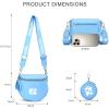 image:imageNCAA Bum Bags for Women Crossbody amp Small Wallet Large Capacity Crossbody Bum Bag Belt Bag for Gift Game Day TravelUNCLight Blue