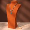 image:imageRustic Coutures Western Turquoise Necklace Jewelry for Women Cowgirl Vintage NecklaceRound ConchoTurquoise