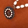 image:imageRustic Coutures Western Turquoise Necklace Jewelry for Women Cowgirl Vintage NecklaceRound ConchoWhite Turquoise