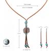 image:imageRustic Coutures Western Turquoise Necklace Jewelry for Women Cowgirl Vintage NecklaceY ShapedTurquoise