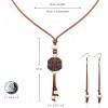 image:imageRustic Coutures Western Turquoise Necklace Jewelry for Women Cowgirl Vintage NecklaceY ShapedWhite Turquoise