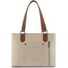 image:imageWrangler Distressed Tote Bag for Women Western Braided Purse Multi Pockets Handbags and Shoulder BagRterobeige