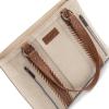 image:imageWrangler Distressed Tote Bag for Women Western Braided Purse Multi Pockets Handbags and Shoulder BagRterobeige