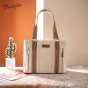 image:imageWrangler Distressed Tote Bag for Women Western Braided Purse Multi Pockets Handbags and Shoulder BagRterobeige