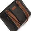 image:imageWrangler Distressed Tote Bag for Women Western Braided Purse Multi Pockets Handbags and Shoulder BagRteroblack