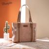image:imageWrangler Distressed Tote Bag for Women Western Braided Purse Multi Pockets Handbags and Shoulder BagRterodeep Pink