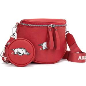 image:imageNCAA Bum Bags for Women Crossbody amp Small Wallet Large Capacity Crossbody Bum Bag Belt Bag for Gift Game Day TravelAFUBurgundy