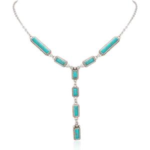 image:imageRustic Coutures Western Turquoise Necklace Jewelry for Women Cowgirl Vintage NecklaceETurquoise