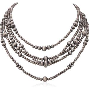 image:imageRustic Coutures Western Turquoise Necklace Jewelry for Women Cowgirl Vintage NecklaceFSilver