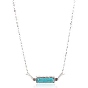 image:imageRustic Coutures Western Turquoise Necklace Jewelry for Women Cowgirl Vintage NecklaceKBlue