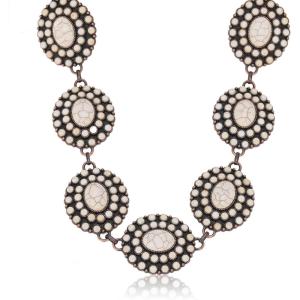 image:imageRustic Coutures Western Turquoise Necklace Jewelry for Women Cowgirl Vintage NecklaceRWhite