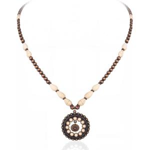 image:imageRustic Coutures Western Turquoise Necklace Jewelry for Women Cowgirl Vintage NecklaceRound ConchoWhite Turquoise