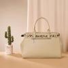 image:imageRetro Y2K Handbag Leopard Belt Tote Bag for Women with Crossbody StrapBeige
