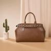 image:imageRetro Y2K Handbag Leopard Belt Tote Bag for Women with Crossbody StrapBrown