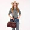 image:imageRetro Y2K Handbag Leopard Belt Tote Bag for Women with Crossbody StrapBurgundy Red