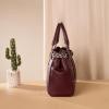 image:imageRetro Y2K Handbag Leopard Belt Tote Bag for Women with Crossbody StrapBurgundy Red
