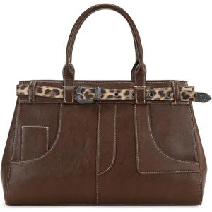 image:imageRetro Y2K Handbag Leopard Belt Tote Bag for Women with Crossbody StrapCoffee