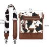 image:imageMontana West Crossbody Bags for Women with Dual Compartments Western Cross Body Purse with Leopard Print Guitar StrapBcow