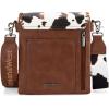 image:imageMontana West Crossbody Bags for Women with Dual Compartments Western Cross Body Purse with Leopard Print Guitar StrapBcow