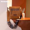 image:imageMontana West Crossbody Bags for Women with Dual Compartments Western Cross Body Purse with Leopard Print Guitar StrapBrown