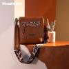 image:imageMontana West Crossbody Bags for Women with Dual Compartments Western Cross Body Purse with Leopard Print Guitar StrapDeep Brown