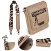 image:imageMontana West Crossbody Bags for Women with Dual Compartments Western Cross Body Purse with Leopard Print Guitar StrapKaki