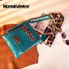 image:imageMontana West Crossbody Bags for Women with Dual Compartments Western Cross Body Purse with Leopard Print Guitar StrapTurquoise
