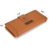 image:imageMontana West X Wrangler Womens Wallet Bifold Ladies Female Large Capacity Wallet Minimalist Card Cases Money Organizer RFID Blocking Wallet with ID Window and Zipper PocketBrown