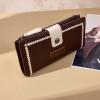 image:imageMontana West X Wrangler Womens Wallet Bifold Ladies Female Large Capacity Wallet Minimalist Card Cases Money Organizer RFID Blocking Wallet with ID Window and Zipper PocketContrast Coffee Beige
