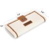 image:imageMontana West X Wrangler Womens Wallet Bifold Ladies Female Large Capacity Wallet Minimalist Card Cases Money Organizer RFID Blocking Wallet with ID Window and Zipper PocketContrast Beige Brown