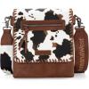 image:imageMontana West Crossbody Bags for Women with Dual Compartments Western Cross Body Purse with Leopard Print Guitar StrapBcow