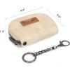 image:imageMontana West Wrangler Small Keychain Wallet for Women RFID Blocking Credit Card Holder Floral Tooling Coin Purse Coffee WG338W1021CFFloral Beige with Keychain