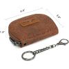 image:imageMontana West Wrangler Small Keychain Wallet for Women RFID Blocking Credit Card Holder Floral Tooling Coin Purse Coffee WG338W1021CFFloral Brown with Keychain
