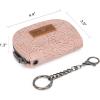 image:imageMontana West Wrangler Small Keychain Wallet for Women RFID Blocking Credit Card Holder Floral Tooling Coin Purse Coffee WG338W1021CFFloral Dark Pink with Keychain