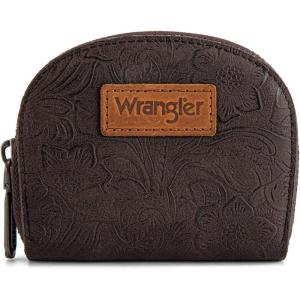 image:imageMontana West Wrangler Small Keychain Wallet for Women RFID Blocking Credit Card Holder Floral Tooling Coin Purse Coffee WG338W1021CFA Floral Coffee