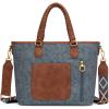 image:imageMontana West American Flag Tote Bag for Women Vintage Patriotic Western Shoulder Purse with Braided Top HandlesJean