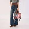 image:imageMontana West American Flag Tote Bag for Women Vintage Patriotic Western Shoulder Purse with Braided Top HandlesJean