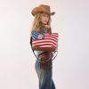 image:imageMontana West American Flag Tote Bag for Women Vintage Patriotic Western Shoulder Purse with Braided Top HandlesRed
