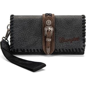 image:imageMontana West Wrangler Wristlet Wallets for Women Clutch Purse RFID Blocking Wallet Credit Card HolderBlack