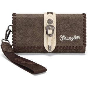 image:imageMontana West Wrangler Wristlet Wallets for Women Clutch Purse RFID Blocking Wallet Credit Card HolderCoffee