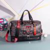 image:imageTexas Tech Duffel Gym Bag with Shoe amp Wet Compartment Texas Tech Overnight Travel Bag for Fan Graduation Gift  Beige NCTTU008BGBlack