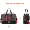 image:imageTexas Tech Duffel Gym Bag with Shoe amp Wet Compartment Texas Tech Overnight Travel Bag for Fan Graduation Gift  Beige NCTTU008BGBlack