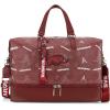 image:imageTexas Tech Duffel Gym Bag with Shoe amp Wet Compartment Texas Tech Overnight Travel Bag for Fan Graduation Gift  Beige NCTTU008BGBurgundy