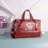 image:imageTexas Tech Duffel Gym Bag with Shoe amp Wet Compartment Texas Tech Overnight Travel Bag for Fan Graduation Gift  Beige NCTTU008BGBurgundy
