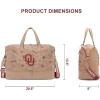 image:imageTexas Tech Duffel Gym Bag with Shoe amp Wet Compartment Texas Tech Overnight Travel Bag for Fan Graduation Gift  Beige NCTTU008BGTan
