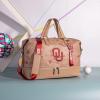 image:imageTexas Tech Duffel Gym Bag with Shoe amp Wet Compartment Texas Tech Overnight Travel Bag for Fan Graduation Gift  Beige NCTTU008BGTan