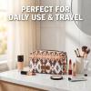 image:imageMontana West X Wrangler Travel Makeup Bag Portable Cosmetic Bag Makeup Pouch for Women Large Capacity Toiletry BagCoffee