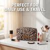 image:imageMontana West X Wrangler Travel Makeup Bag Portable Cosmetic Bag Makeup Pouch for Women Large Capacity Toiletry BagLeopard