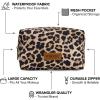 image:imageMontana West X Wrangler Travel Makeup Bag Portable Cosmetic Bag Makeup Pouch for Women Large Capacity Toiletry BagLeopard